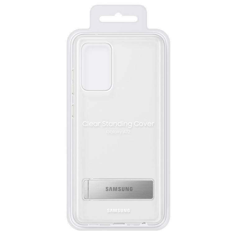 Etui Samsung CLEAR Standing Cover Transparent do Galaxy A72 (EF-JA725CTEGWW)