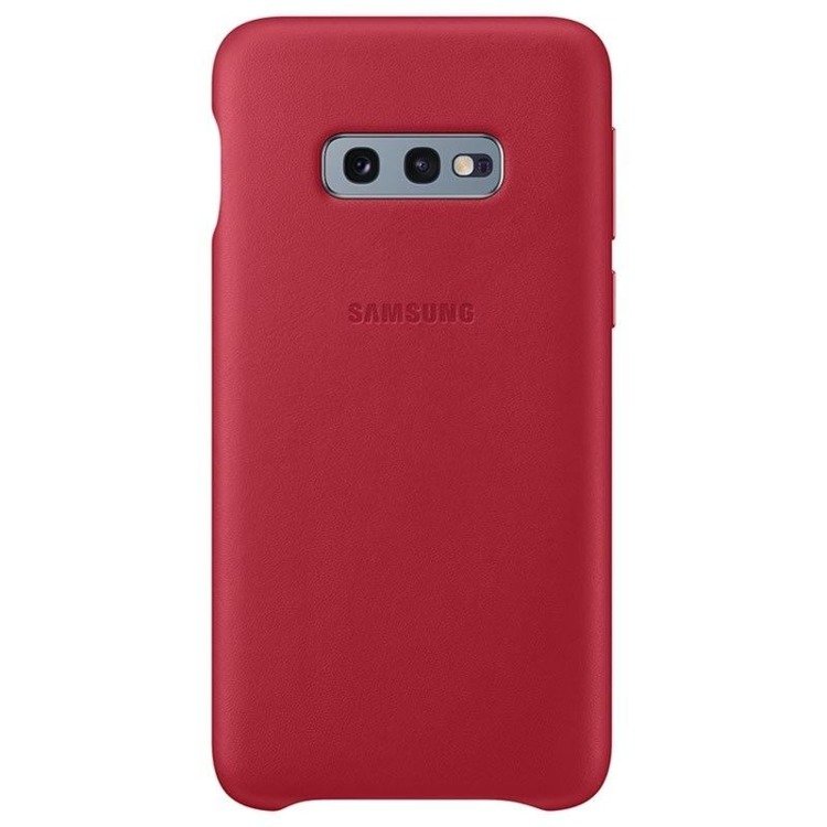 Etui Samsung Leather Cover Czerwony do Galaxy S10e (EF-VG970LREGWW)