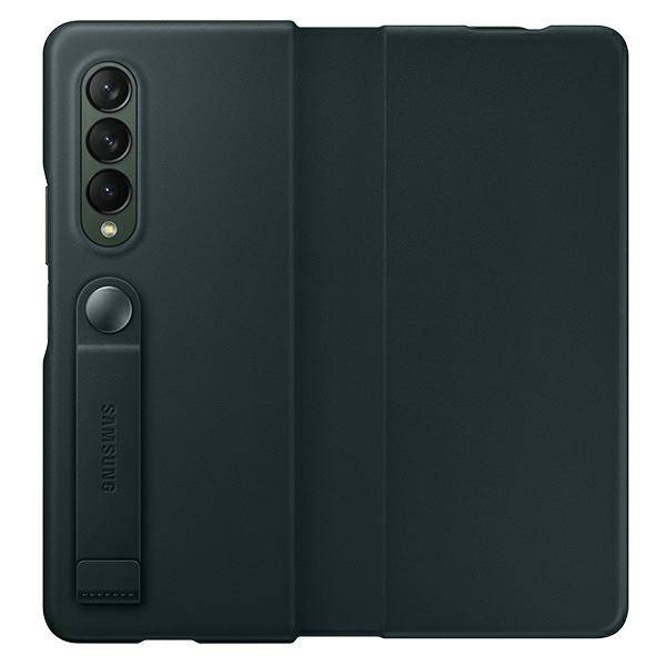 Etui Samsung Leather Flip Cover Zielony do Galaxy Z Fold3 5G (EF-FF926LGEGWW)