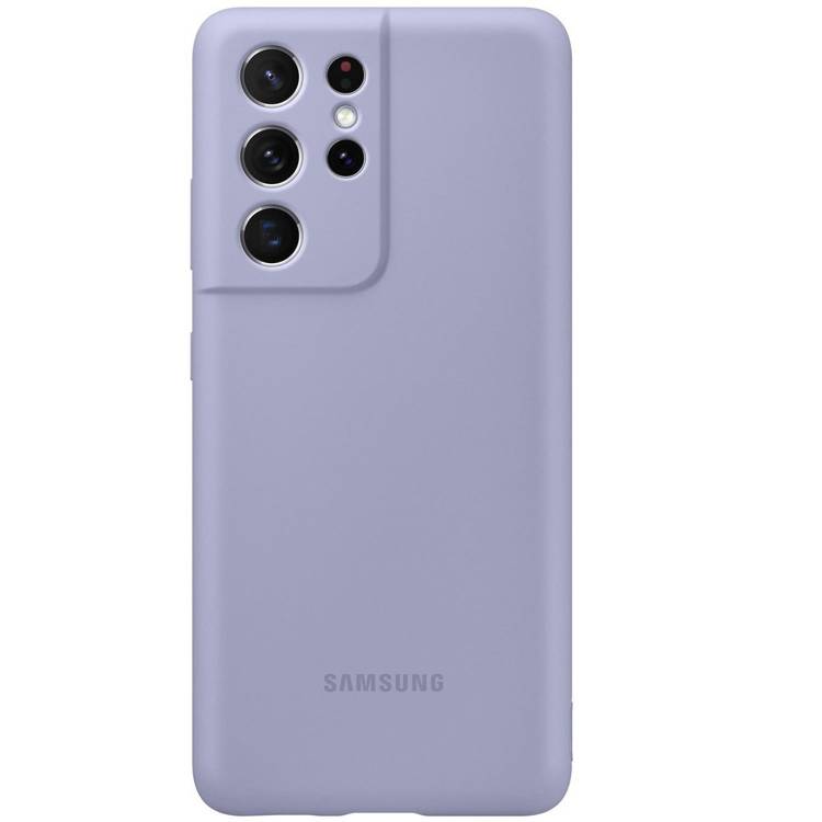 Etui Samsung Silicone Cover Fioletowy do Galaxy S21 Ultra (EF-PG998TVEGWW)