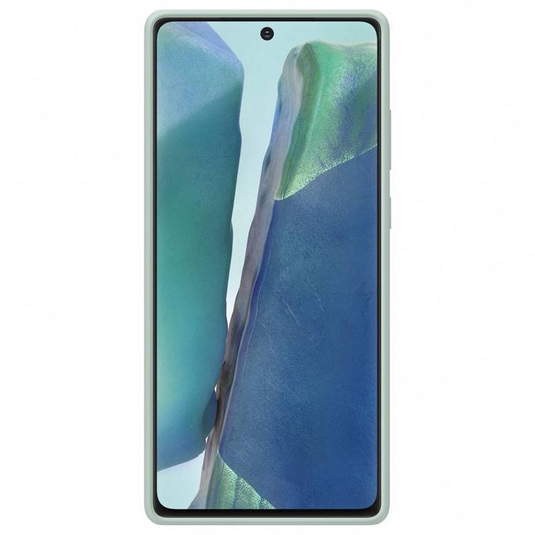 Etui Samsung Silicone Cover Zielony do Galaxy Note 20 (EF-PN980TMEGEU)
