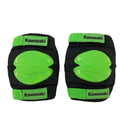 Kawasaki komplet ochraniaczy na łokcie i kolana czarno-zielone rozmiar M