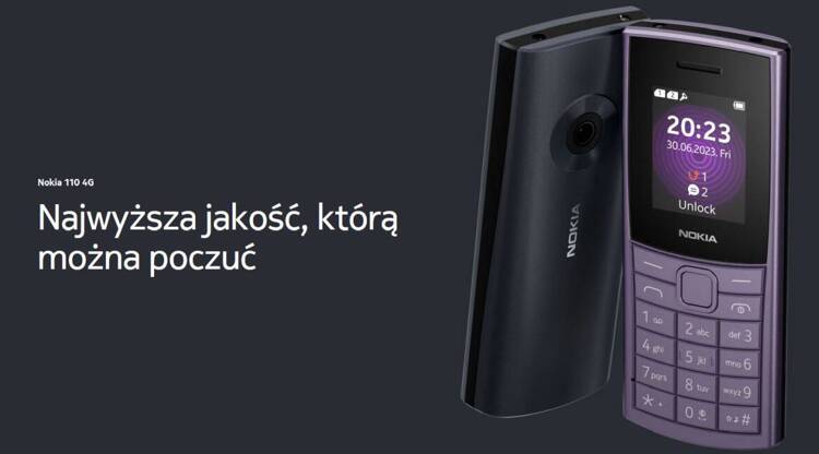 Nokia 110 4G Granatowa Dual Sim (2023)